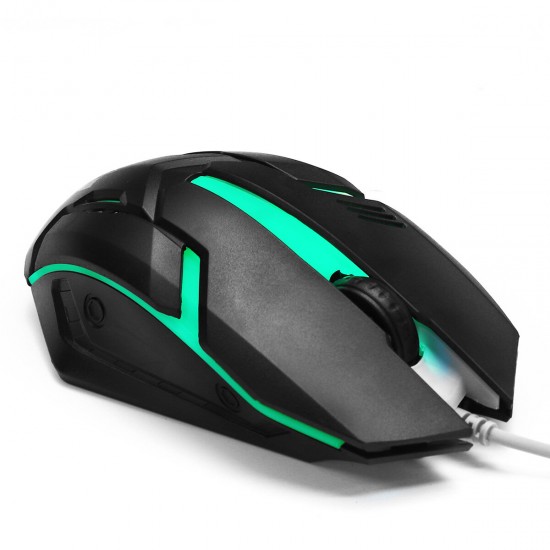 104 Keys Wired Mechanical Keyboard & Mouse Set RGB Backlight Gaming Keyboard 1000DPI Ergonomic Mouse 104 Keys Wired Mechanical Keyboard & Mouse Set RGB Backlight Gaming Keyboard 1000DPI Ergonomic Mouse