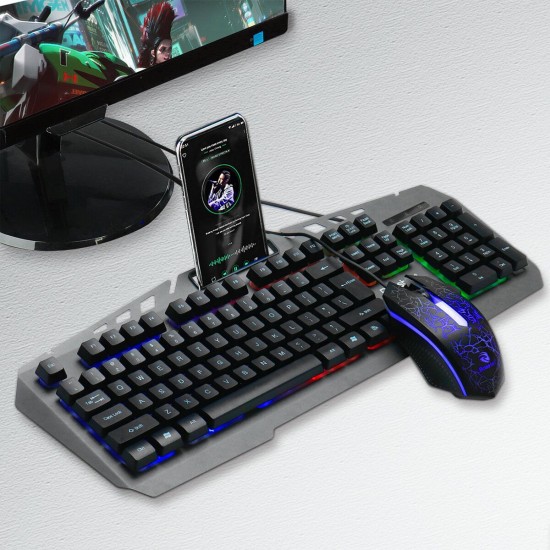 104 keys USB Wired RGB Backlit Waterproof Hovering Keycap Mechanical Gaming Keyboard or Keyboard and Mouse Set