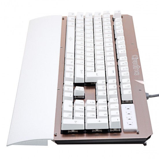 104Keys Blue Switch LED Backlight Mechanical Gaming Keyboard With Hand Holder USB Wired 104Keys Blue Switch LED Backlight Mechanical Gaming Keyboard With Hand Holder USB Wired