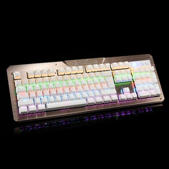 104Keys Blue Switch LED Backlight Mechanical Gaming Keyboard With Hand Holder USB Wired