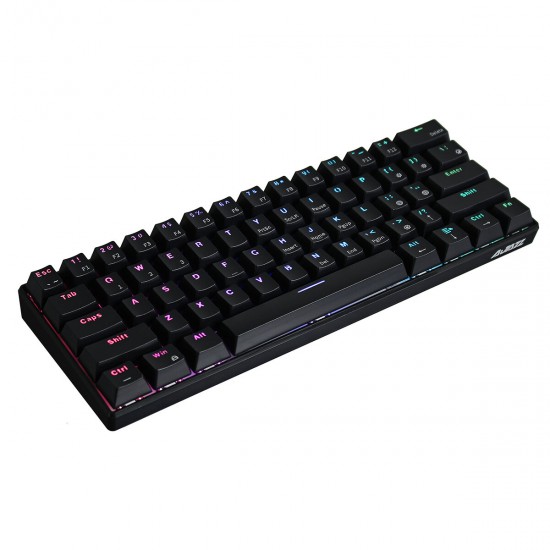 61 Keys Mechanical Gaming Keyboard Wired/Wireless Dual-Mode bluetooth Type-C Gaming Keyboard with RGB Backlit