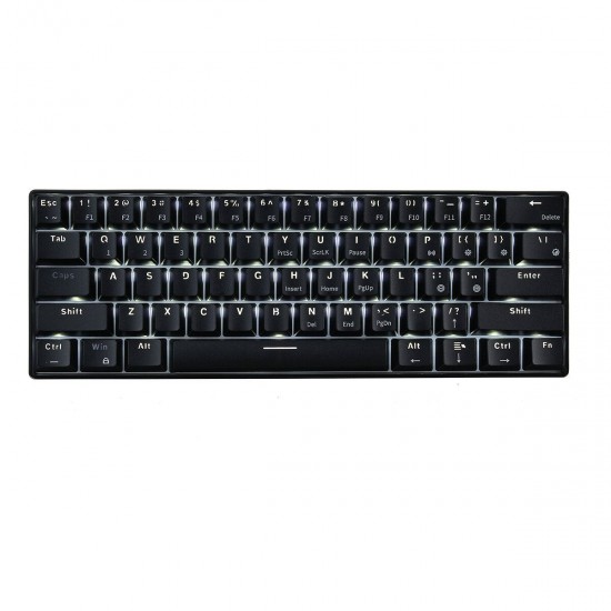 61 Keys Mechanical Gaming Keyboard Wired/Wireless Dual-Mode bluetooth Type-C Gaming Keyboard with RGB Backlit