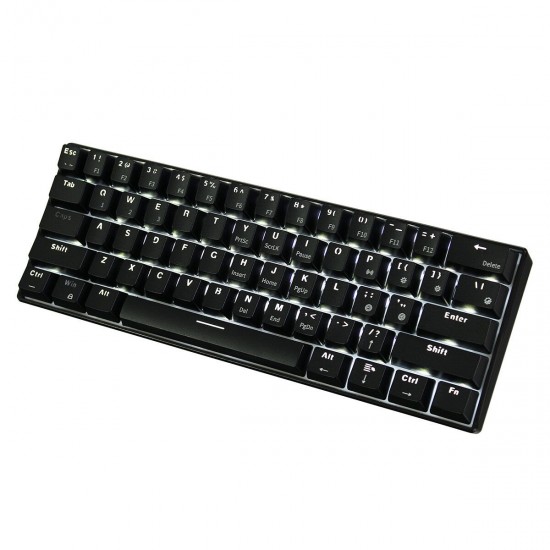 61 Keys Mechanical Gaming Keyboard Wired/Wireless Dual-Mode bluetooth Type-C Gaming Keyboard with RGB Backlit