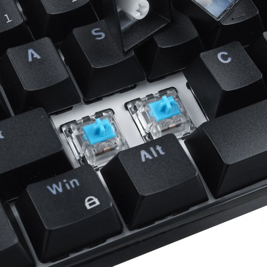 61 Keys Mechanical Gaming Keyboard Wired/Wireless Dual-Mode bluetooth Type-C Gaming Keyboard with RGB Backlit 61 Keys Mechanical Gaming Keyboard Wired/Wireless Dual-Mode bluetooth Type-C Gaming Keyboard with RGB Backlit