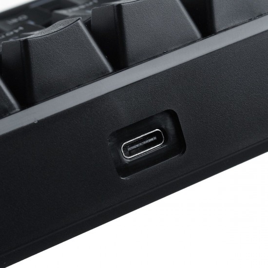 61 Keys Mechanical Gaming Keyboard Wired/Wireless Dual-Mode bluetooth Type-C Gaming Keyboard with RGB Backlit 61 Keys Mechanical Gaming Keyboard Wired/Wireless Dual-Mode bluetooth Type-C Gaming Keyboard with RGB Backlit