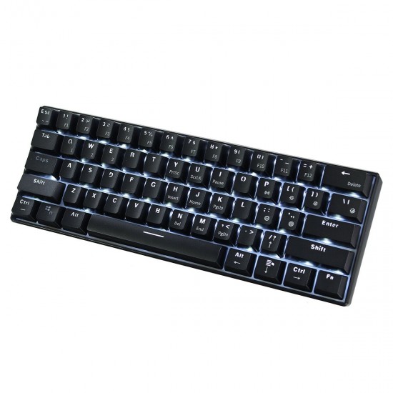 61 Keys Mechanical Keyboard Wired/Wireless Dual-Mode bluetooth Type-C Gaming Keyboard with RGB Backlit 61 Keys Mechanical Keyboard Wired/Wireless Dual-Mode bluetooth Type-C Gaming Keyboard with RGB Backlit