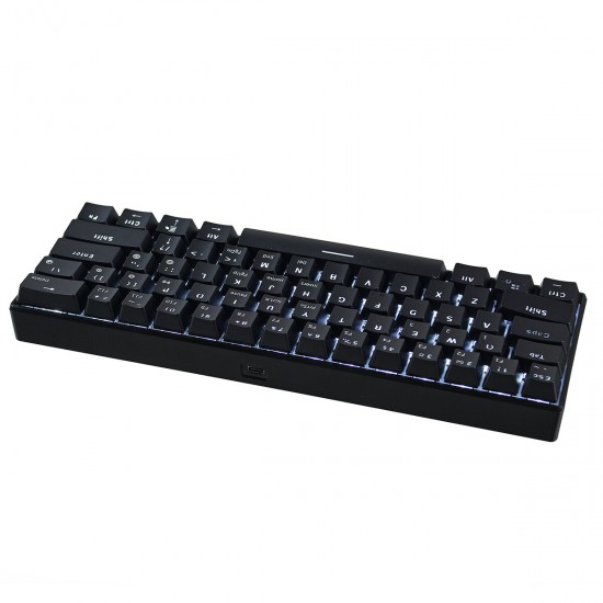 61 Keys Mechanical Keyboard Wired/Wireless Dual-Mode bluetooth Type-C Gaming Keyboard with RGB Backlit