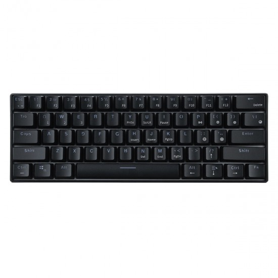 61 Keys Mechanical Keyboard Wired/Wireless Dual-Mode bluetooth Type-C Gaming Keyboard with RGB Backlit