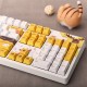 104 Keys Wired Mechanical Keyboard Cute Animals Pattern Switch OEM Profile PBT Keycaps Office Gaming Keyboard