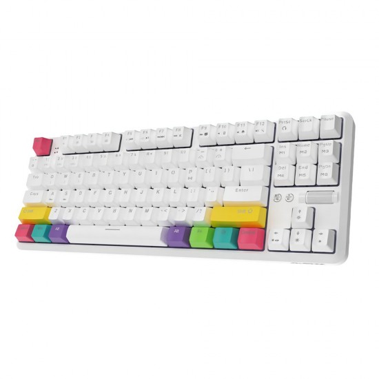 K870T 87 Keys Mechanical Keyboard RGB Wireless bluetooth + Type-C Wired Dual Mode Mechanical Switch Gaming Keyboard K870T 87 Keys Mechanical Keyboard RGB Wireless bluetooth + Type-C Wired Dual Mode Mechanical Switch Gaming Keyboard