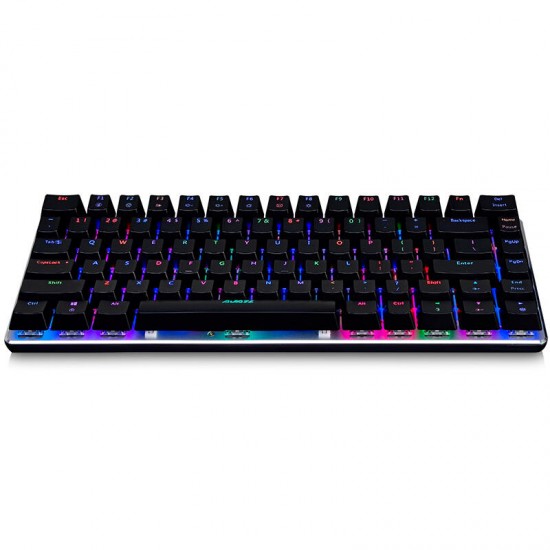 AK33 82 Keys Mechanical Gaming Keyboard RGB Backlit Detachable USB Wired Gaming Keyboard