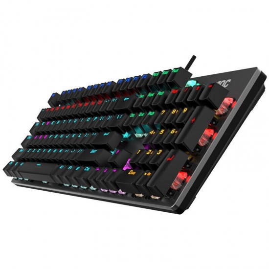 GK410 Wired Mechanical Keyboard Blue/Red/Brown Switch Suspension Keycaps 104 Keys USB RGB Backlight Keyboard Home Office Keyboard for Desktop Laptop Notebook Computer PC GK410 Wired Mechanical Keyboard Blue/Red/Brown Switch Suspension Keycaps 104 Keys USB RGB Backlight Keyboard Home Office Keyboard for Desktop Laptop Notebook Computer PC