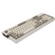 AK510 104 Keys Mechanical Keyboard Wired Retro PBT Ball Keycaps Brown Black Switch Grey Classics Version Keyboard