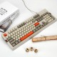 AK510 Retro Game Wired RGB Mechanical Keyboard 104 Key PBT Ball Key Cap Brown Black Switch