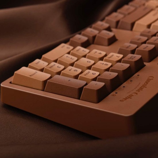 Chocolate Cubes Mechanical Keyboard Wired 104 Keys PBT Keycaps Keyboard with MX Switch