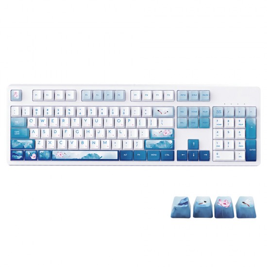 Wired Mechanical Keyboard 104 Keys Chinese Style PBT Keycaps Keyboard with MX Switch