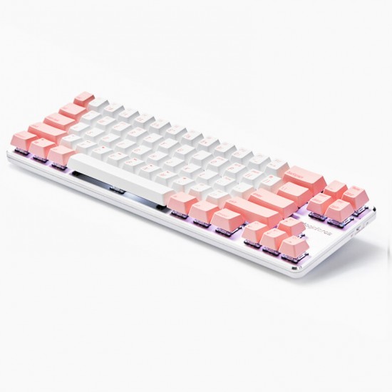 Smart2 68 Keys Mechanical Keyboard bluetooth 4.0 Wired Dual Mode PBT Keycap Gaming Keyboard for Desktop and Laptop