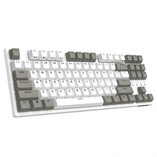 K320 White Gray MX Switch PBT Keycaps Mechanical Gaming Keyboard
