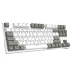 K320 White Gray MX Switch PBT Keycaps Mechanical Gaming Keyboard