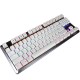 K727 87 Keys USB Wired Mixed Backlit Mechanical Gaming Keyboard Blue Switch Black Switch