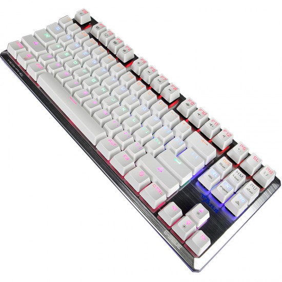 K727 87 Keys USB Wired Mixed Backlit Mechanical Gaming Keyboard Blue Switch Black Switch K727 87 Keys USB Wired Mixed Backlit Mechanical Gaming Keyboard Blue Switch Black Switch