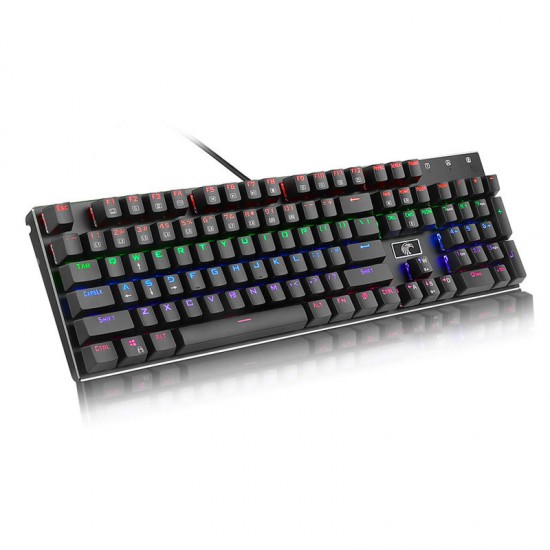 Z88 104 Key USB Wired RGB Backlit Mechanical Gaming Keyboard Outemu Blue Switch