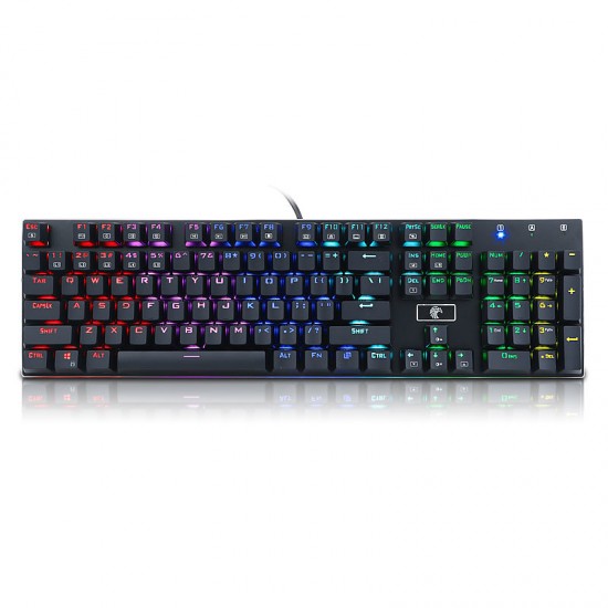 Z88 104 Key USB Wired RGB Backlit Mechanical Gaming Keyboard Outemu Blue Switch