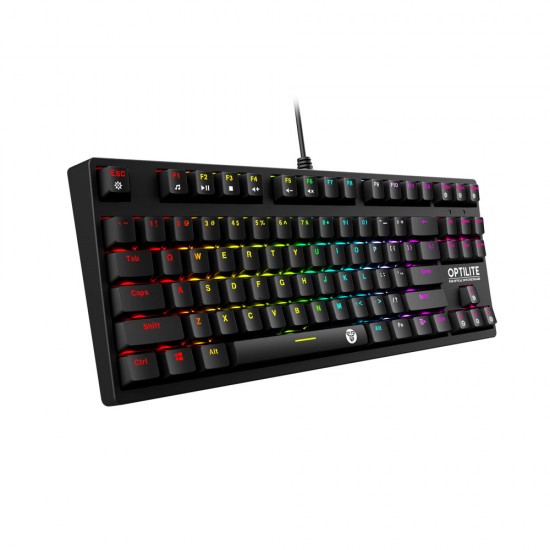 MK872 87 Keys Wired Mechanical Keyboard Ergonomic USB Mechanical Switch RGB Backlit Gaming Keyboard for Computer Laptop PC MK872 87 Keys Wired Mechanical Keyboard Ergonomic USB Mechanical Switch RGB Backlit Gaming Keyboard for Computer Laptop PC