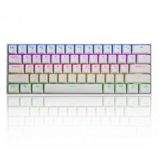 61 Keys Mechanical Gaming Keyboard 60% bluetooth 5.0 Type-C Gateron Switch PBT Double Shot Keycap RGB Keyboard 61 Keys Mechanical Gaming Keyboard 60% bluetooth 5.0 Type-C Gateron Switch PBT Double Shot Keycap RGB Keyboard