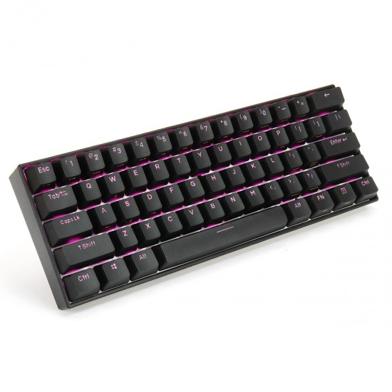 61 Keys Mechanical Gaming Keyboard 60% bluetooth 5.0 Type-C Gateron Switch PBT Double Shot Keycap RGB Keyboard 61 Keys Mechanical Gaming Keyboard 60% bluetooth 5.0 Type-C Gateron Switch PBT Double Shot Keycap RGB Keyboard