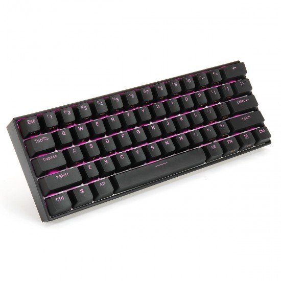 61 Keys Mechanical Gaming Keyboard 60% bluetooth 5.0 Type-C Gateron Switch PBT Double Shot Keycap RGB Keyboard