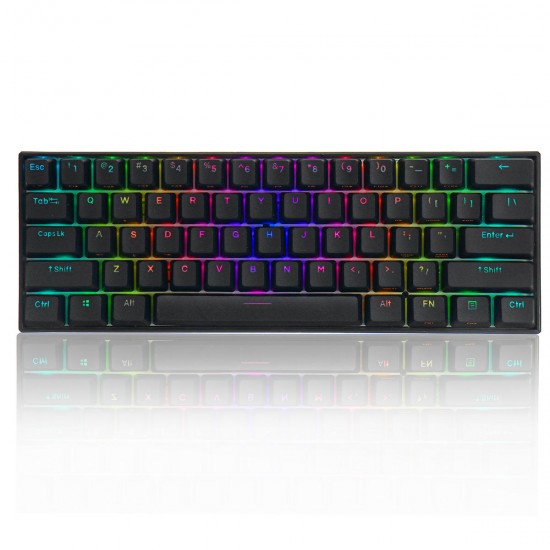 61 Keys Mechanical Gaming Keyboard 60% bluetooth 5.0 Type-C Gateron Switch PBT Double Shot Keycap RGB Keyboard 61 Keys Mechanical Gaming Keyboard 60% bluetooth 5.0 Type-C Gateron Switch PBT Double Shot Keycap RGB Keyboard