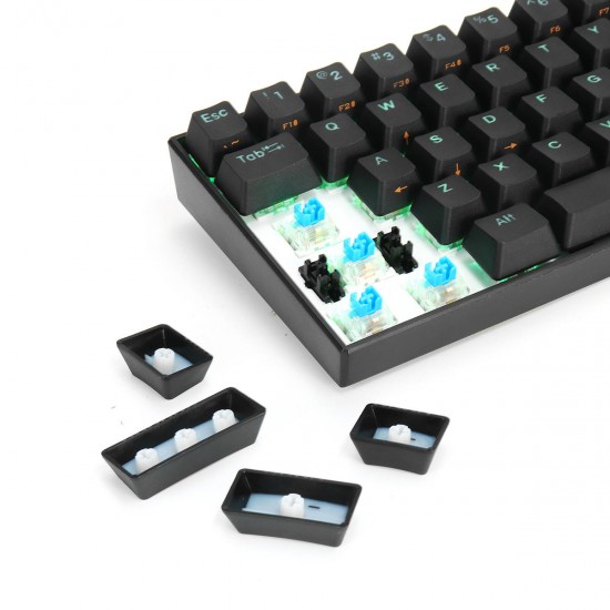 61 Keys Mechanical Gaming Keyboard 60% bluetooth 5.0 Type-C Gateron Switch PBT Double Shot Keycap RGB Keyboard