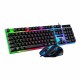 G21B 104 Key USB Wired Gaming Keyboard and Mouse Set RGB Backlight for Laptop Computer PC