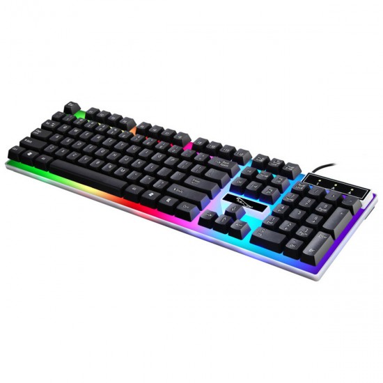 G21B Wired 104 Keys Mechanical Keyboard & Mouse Set USB Gaming Keyboard Ergonomic Mouse Combo Home Office Kit for Laptop Computer PC G21B Wired 104 Keys Mechanical Keyboard & Mouse Set USB Gaming Keyboard Ergonomic Mouse Combo Home Office Kit for Laptop Computer PC