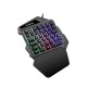 G94 35Keys Mini USB Wired Gaming Keyboard With 3 colors LED Backlight One-handed Keypads for Computer Desktop Laptop Phone