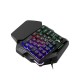 G94 35Keys Mini USB Wired Gaming Keyboard With 3 colors LED Backlight One-handed Keypads for Computer Desktop Laptop Phone