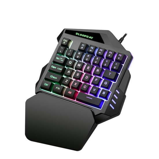 G94 35Keys Mini USB Wired Gaming Keyboard With 3 colors LED Backlight One-handed Keypads for Computer Desktop Laptop Phone