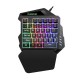 G94 35Keys Mini USB Wired Gaming Keyboard With 3 colors LED Backlight One-handed Keypads for Computer Desktop Laptop Phone