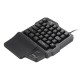 GK103 35 Keys LED Backlight Wired Single Hand Gaming Keyboard with Ergonomic Support Mechanical Feeling For PUBG and LOL Game GK103 35 Keys LED Backlight Wired Single Hand Gaming Keyboard with Ergonomic Support Mechanical Feeling For PUBG and LOL Game