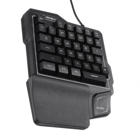 GK103 35 Keys LED Backlight Wired Single Hand Gaming Keyboard with Ergonomic Support Mechanical Feeling For PUBG and LOL Game GK103 35 Keys LED Backlight Wired Single Hand Gaming Keyboard with Ergonomic Support Mechanical Feeling For PUBG and LOL Game