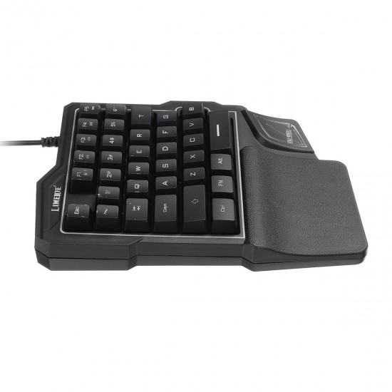 GK103 35 Keys LED Backlight Wired Single Hand Gaming Keyboard with Ergonomic Support Mechanical Feeling For PUBG and LOL Game GK103 35 Keys LED Backlight Wired Single Hand Gaming Keyboard with Ergonomic Support Mechanical Feeling For PUBG and LOL Game