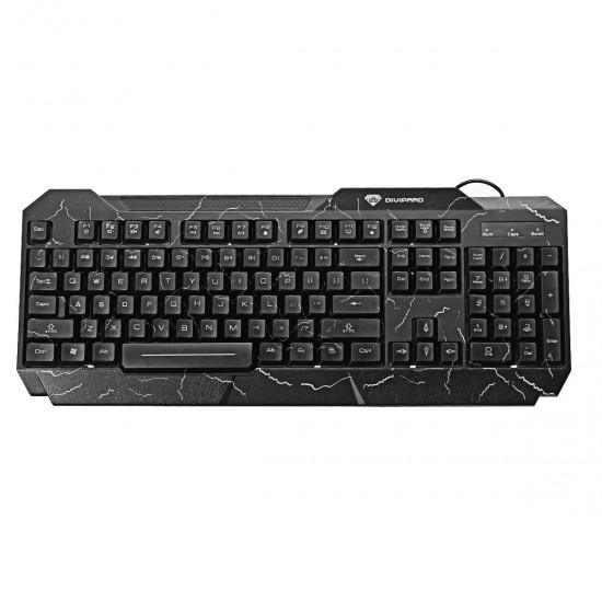 GMK-60 104 Keys Wired Keyboard & Mouse Set 4D RGB Backlight Gaming Keyboard 1600DPI Ergonomic Mouse