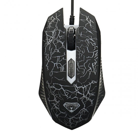 GMK-60 104 Keys Wired Keyboard & Mouse Set 4D RGB Backlight Gaming Keyboard 1600DPI Ergonomic Mouse