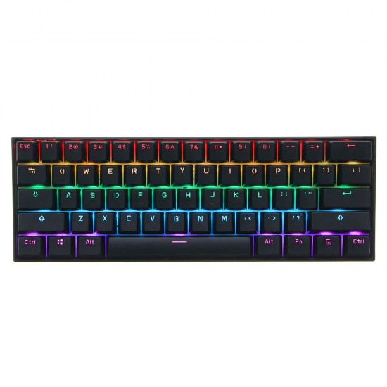 Anne Pro 2 61 Keys Mechanical Gaming Keyboard 60% bluetooth 4.0 Type-C RGB Keyboard