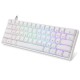 GK61 61 Keys Mechanical Gaming Keyboard Hot Swappable Gateron Optical Switch RGB Type-C Programmable 60% Layout Gaming Keyboard