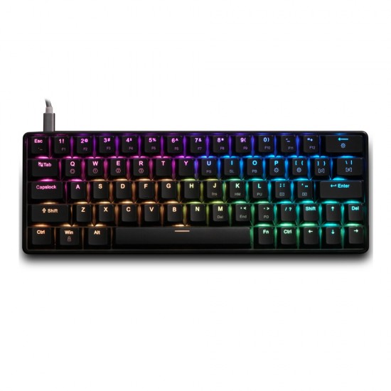 GK64 64 Key Gateron Switch Hot Swappable CIY Switch RGB Backlit Mechanical Gaming Keyboard