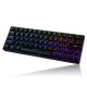 GK64 64 Key Gateron Switch Hot Swappable CIY Switch RGB Backlit Mechanical Gaming Keyboard