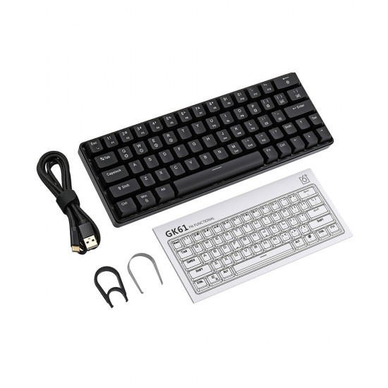 GK64 64 Key Gateron Switch Hot Swappable CIY Switch RGB Backlit Mechanical Gaming Keyboard GK64 64 Key Gateron Switch Hot Swappable CIY Switch RGB Backlit Mechanical Gaming Keyboard
