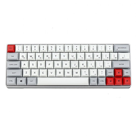 GK64 Aluminum Alloy Case 64 Keys Mechanical Gaming Keyboard PBT Keycaps Gateron Switch Hot Swappable RGB Gaming Keyboard